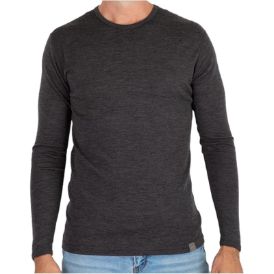 MERIWOOL Men’s Base Layer – 100% Merino Wool Midweight Long Sleeve