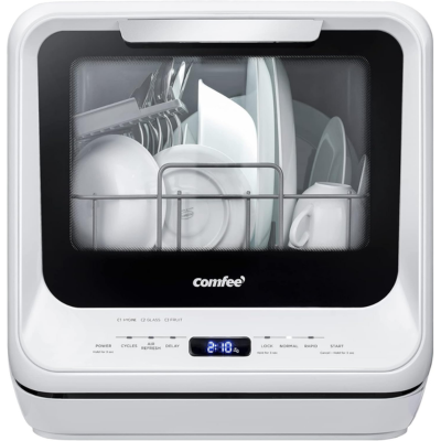 COMFEE' Portable Dishwasher Countertop with 5L Built-in Water Tank