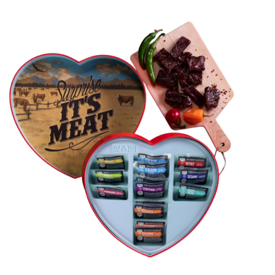 Jerky Heart – Includes 14 Delicious Beef Jerky Snacks