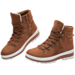 FRACORA Womens Combat Boots Lace Up Ankle Boots Winter Snow Boot Side Zipper Fashion Booties…