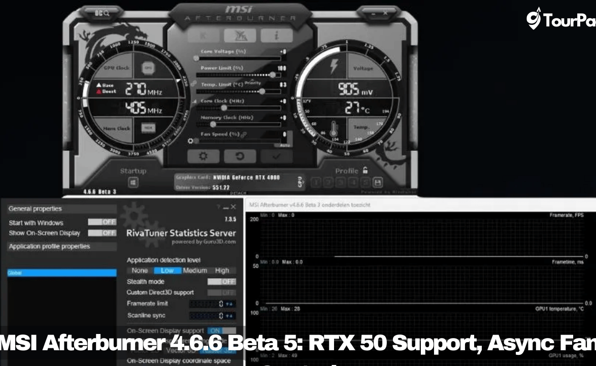 MSI Afterburner 4.6.6 Beta 5 RTX 50 Support, Async Fan Control