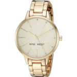 Nine West Women's Crystal Accented Bracelet Watch