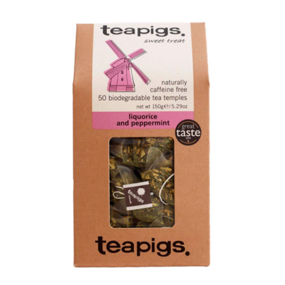 teapigs Liquorice and Peppermint Tea Bags - 50 Count