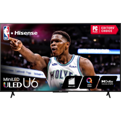 Hisense 55" Class U6 Series Mini-LED ULED 4K UHD Google Smart TV