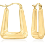 Ross-Simons 14kt Yellow Gold Squared Hoop Earrings